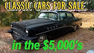 Private seller ! TOP 10 Vintage Rides in the $5,000s  Affordable Classic Car Finds