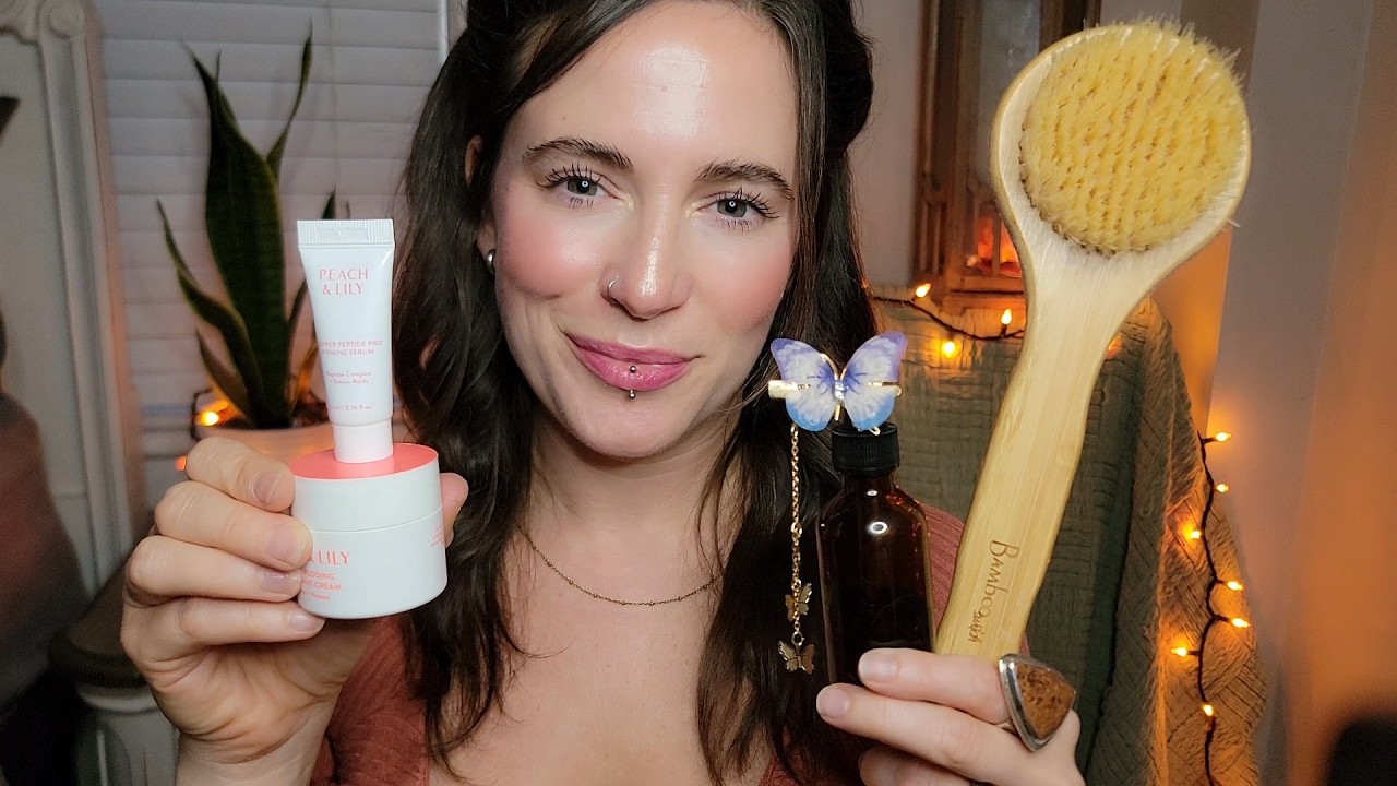 ASMR - Getting You Ready For The Day - Skincare, Makeup, Affirmations (layered)