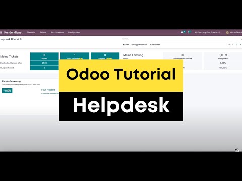 Odoo Helpdesk (Kundendienst) - Odoo Tutorial in Deutsch