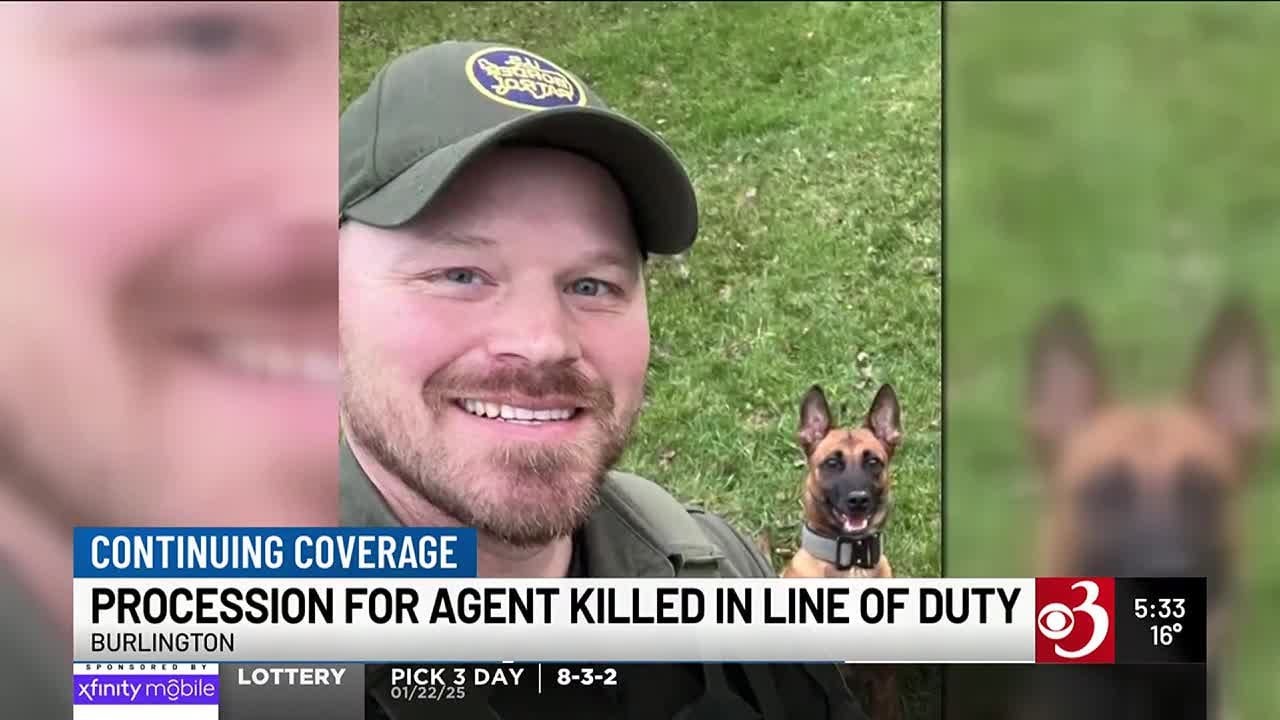 Procession for slain border patrol agent to be held in Burlington - YouTube