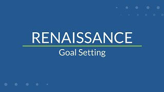 Goal Setting | Renaissance