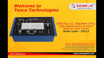 Digital I.C. Trainer (TTL) | Digirtal Trainer Kit || Tesca 33512