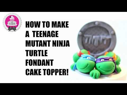 How to make Teenage Mutant Ninja Turtle Fondant Cake Toppers!