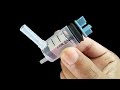 How to make a water pump using a syringe at home ///Homemade water pump III