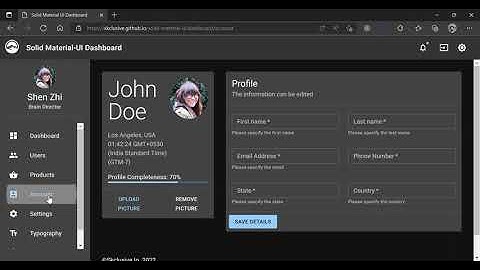 Solid Material UI Dashboard