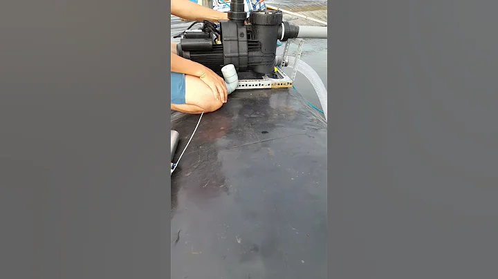 Nakashima Nanobubble nozzle in  a shrimp pond #nanobubble #nanobubbles