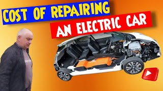 Cost of repairing an electric car compared to a conventional car
