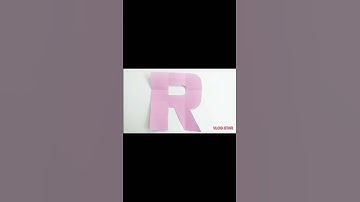 DIY, CUTTING LETTER R #shorts #easytutorial #diy #diycraftseasy #lettering #cutting #crafts