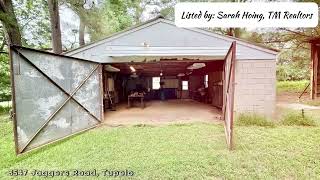 House for sale Tupelo 3BR 2BA on 5.62 acres Pond!