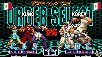 KUNO vs KOREA FT10 TOP MATCH MÉXICO KOF 2002