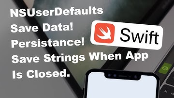 VERY EASILY Save String Data with NSUserDefaults in Swift & Xcode!