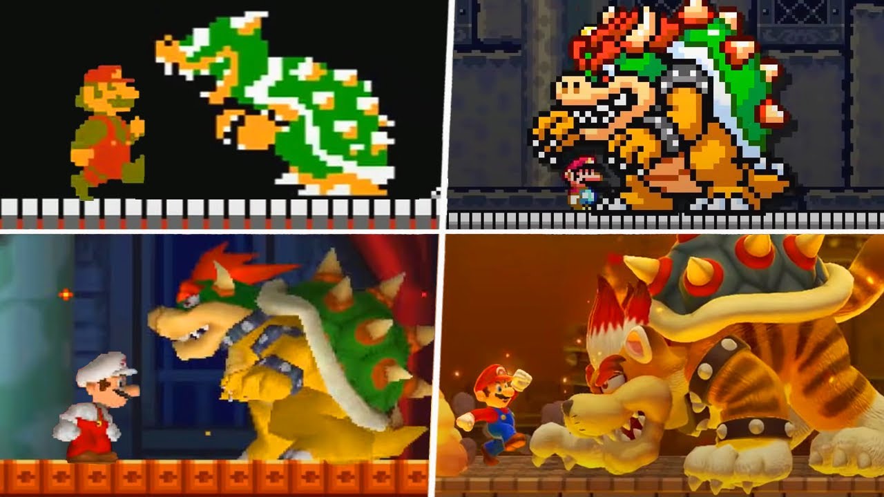 Evolution of Bowser in 2D Super Mario Games (1985-2021) 