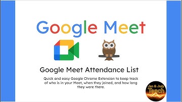 Google Meet Attendance List Chrome Extension