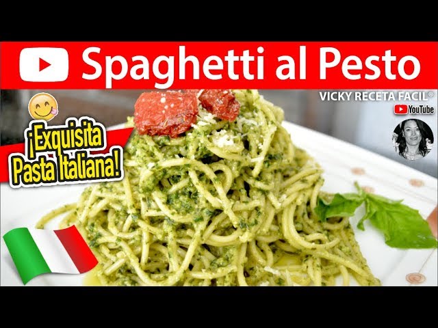 SPAGHETTI AL PESTO | #VickyRecetaFacil | VICKY RECETA FACIL