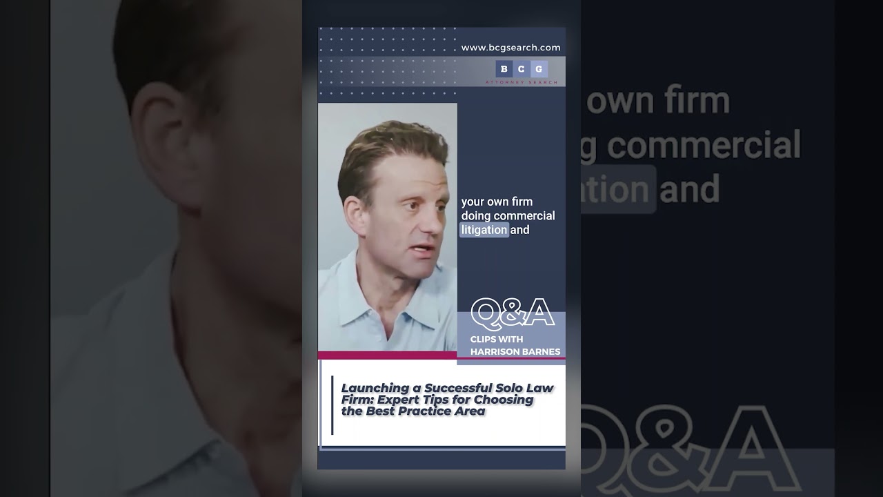 Launching a Successful Solo Law Firm: Expert Tips for Choosing the Best Practice Area #legalcareers