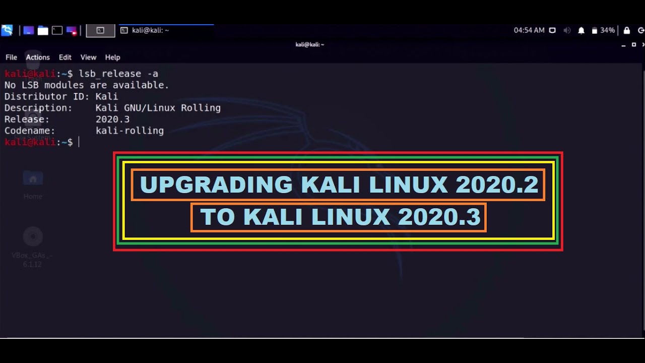 Upgrading kali linux 2020.2 to 2020.3 - YouTube