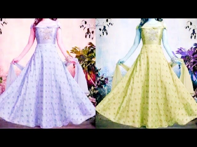 Prince cut long gown cutting and 