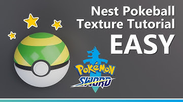 Nest Pokeball texture tutorial in Blender 2.82a