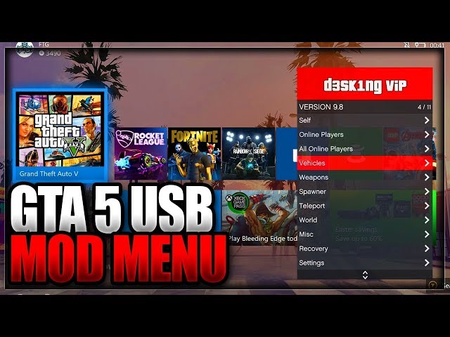 GTA V USB Mod Menu Gta5 For JB Ps3 (x5) $22.00 - PicClick