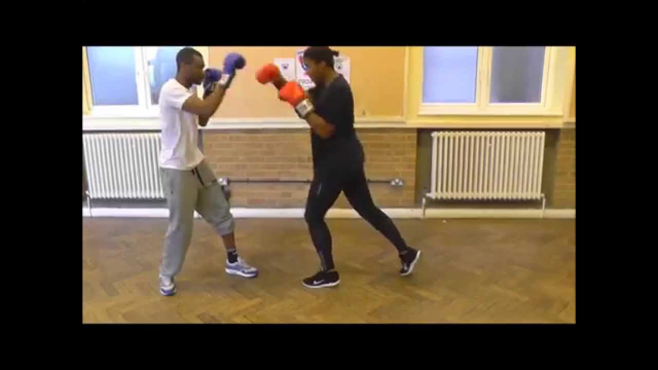 Simple Boxing Punch Combo Partner Duck Pad work Training