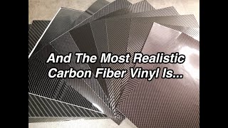 Who Makes The Most Realistic Looking Carbon Fiber Vinyl |  VVivid vs 3M vs Avery vs eBay vs KPMF...