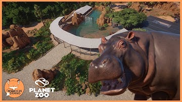 Building an Awesome HIPPO Habitat With UNDERWATER View! | Ep. 4 | Speed Build | Planet Zoo 🦒 |