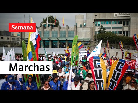 Así avanzan las marchas en medio de la votación para elegir al Fiscal General