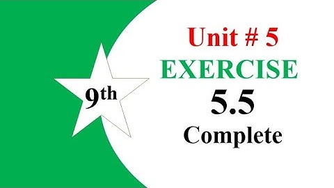 class 9th maths chapter 5 exercise 5.5 complete