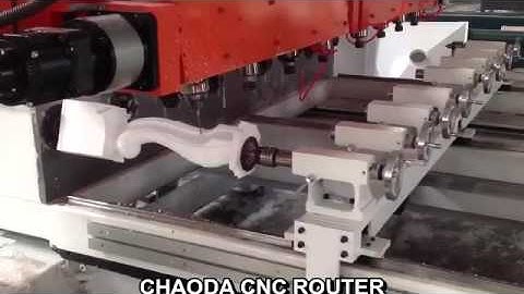 Furniture Legs Making of 5 Axis 8 Heads CNC Router Machine 0
