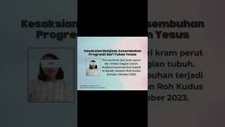 Kesaksian Mukjizat Kesembuhan Progresif. Tina sembuh dari Kram Perut dan Infeksi Tubuh#videoshort