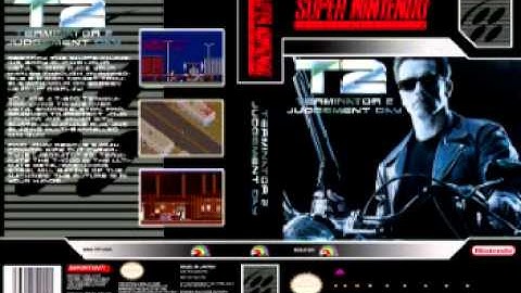 Terminator 2 SNES - Intro & Game Over