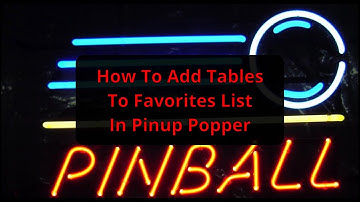 How To Add Tables To Favorites in Popper
