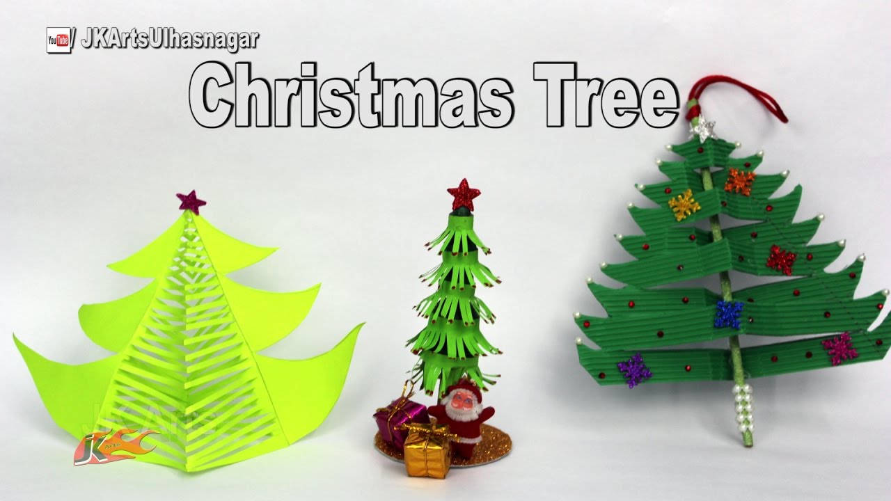 3 Paper Christmas Tree | DIY How to make Christmas decorations | JK