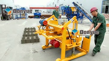 hydraulic egg laying block brick making machine price for sale for small industry business QT40 3A