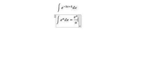 Calculus Help: Integral of ∫ e^(-3x+2) dx - Integration technique
