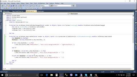 How to display mouseover effect in GridView rows VB