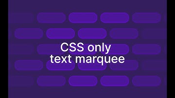 Making a CSS Only Infinite Text Marquee