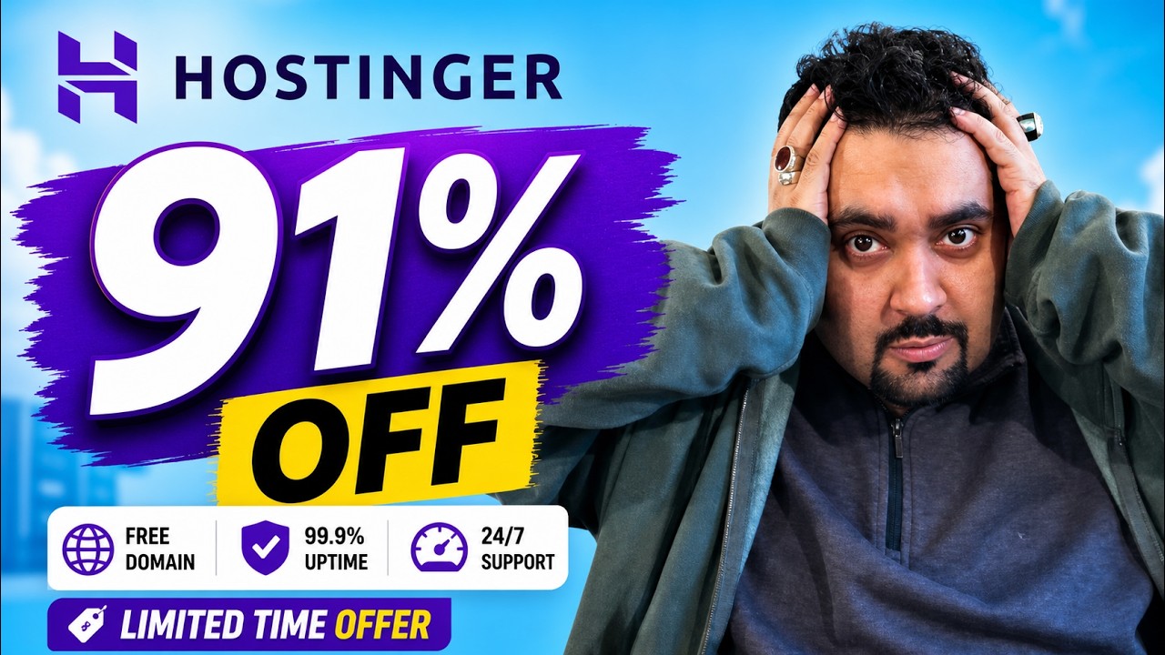 Hostinger 91% OFF Deal: How to Get Hostinger Discount C… — Transcript