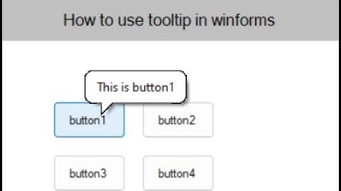 C# WinForms | Add Tooltip with custom setting
