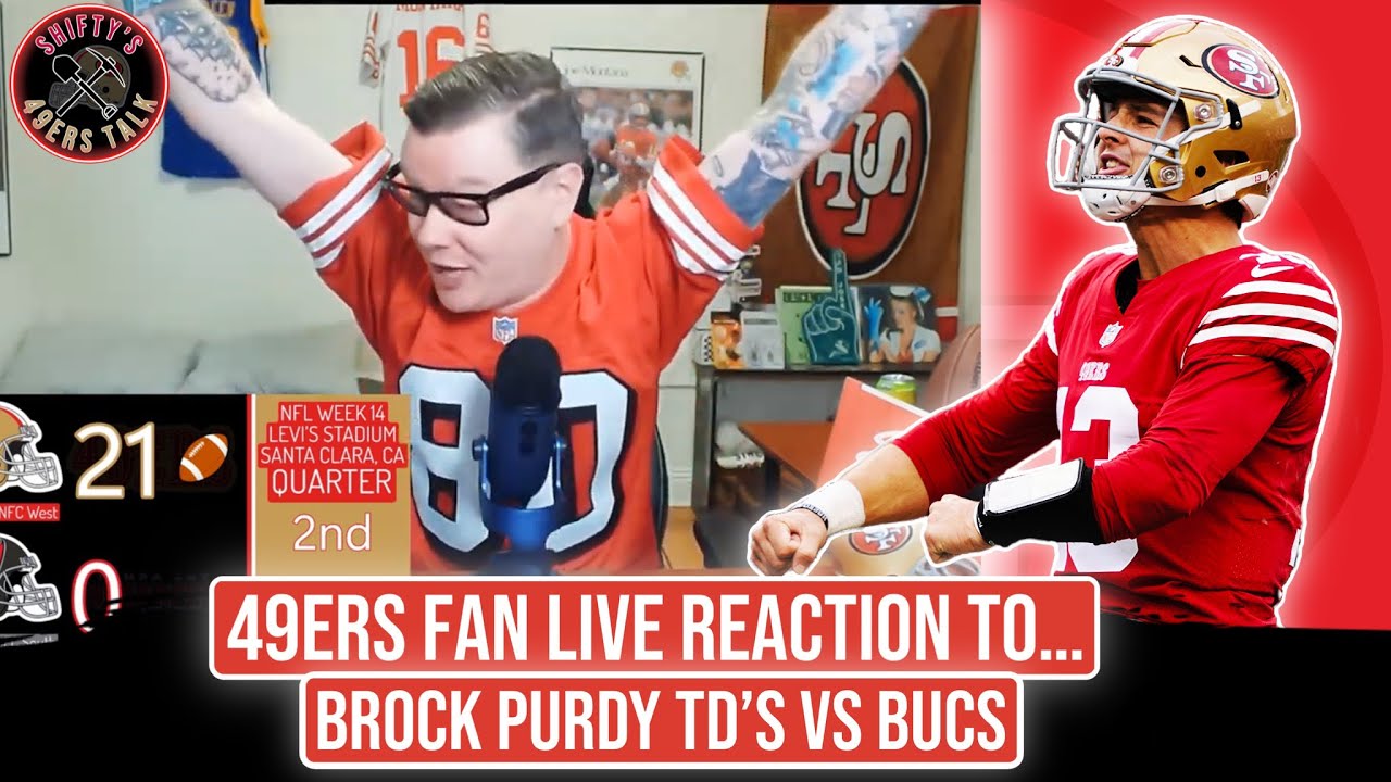 Brock Purdy - 49ers Fan Reaction to Touchdowns vs Buccaneers - YouTube