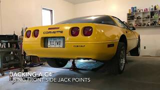 Jacking a C4 Corvette by flyboyslc1 31,152 views 6 years ago 2 minutes, 34 seconds