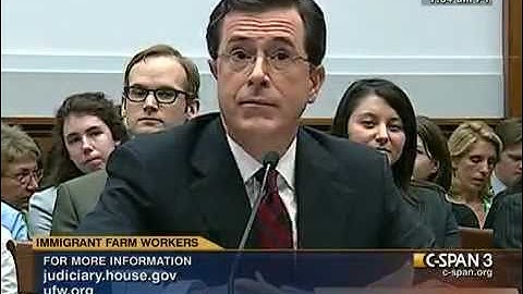 Stephen Colbert to House Sub-Committee: 