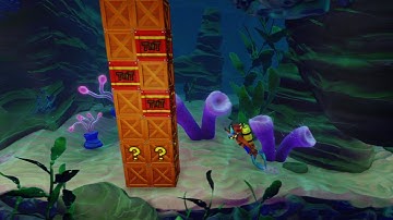 Deep Trouble Red Gem - Crash Bandicoot: Warped