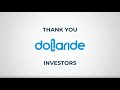 Dollaride thank you to investors  team