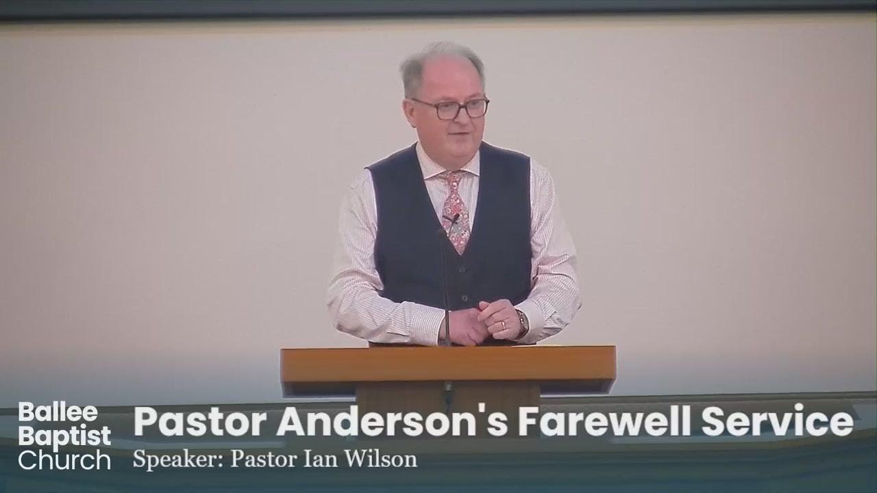 Pastor Anderson's Farewell Service