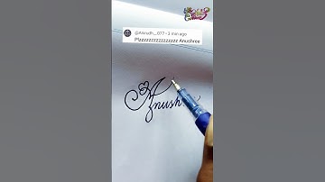 stylish name | Anushree | sk cursive art | how to make a stylish name | stylish signature