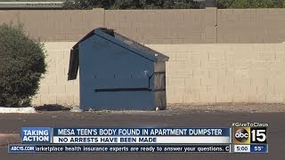 Mesa teen's body found in apartment dumpster