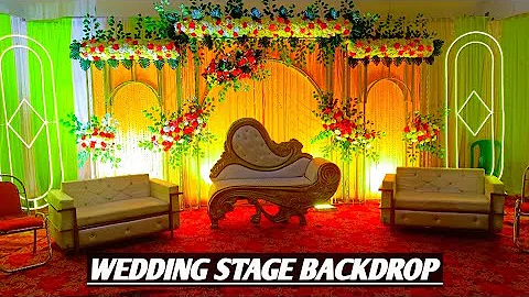 Wedding Stage Decoration Ideas in Village ||Unique Stage Decoration For Wedding || Flower Decoration