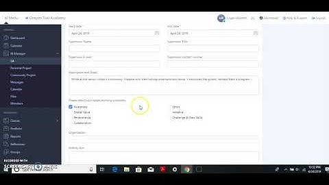 How to Record Service on ManageBac