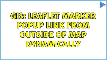 GIS: Leaflet marker popup link from outside of map dynamically